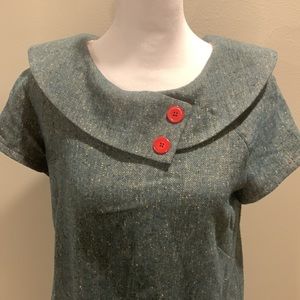 Bebop & Wally Retro Style Casual green dress - size small